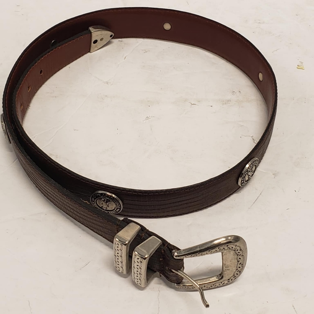 YRI Pinehurst No. 2 Men's 1999 US Open Brown‎ LIZARD  Leather Belt SiZ 32